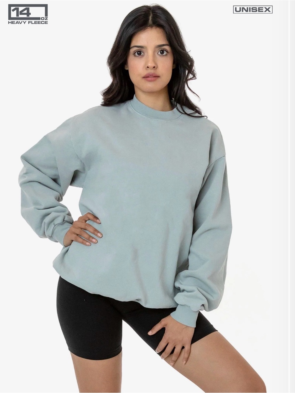 American Apparel/ La apparel Crewneck Sweatshirt - Eucalyptus